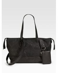 Rick Owens | Black Large East/west Leather Tote | Lyst