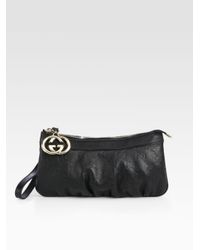 Gucci | Black New Britt Wristlet | Lyst