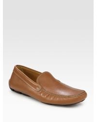 Prada | Brown Venetian Drivers for Men | Lyst