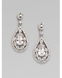Adriana Orsini | Metallic Double-wrapped Teardrop Earrings | Lyst