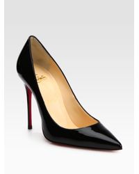 Christian Louboutin | Black Decolete 554 Patent Leather Pumps | Lyst