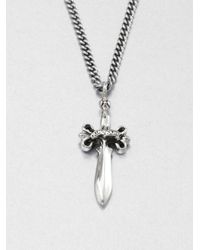 King Baby Studio | Metallic Small Dagger Pendant Necklace for Men | Lyst