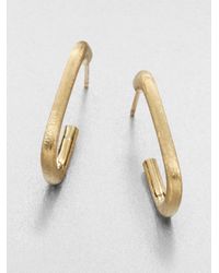 Marco Bicego | Metallic Murano 18k Yellow Gold J-hoop Earrings | Lyst