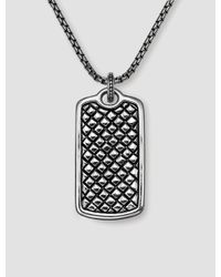 Scott Kay | Metallic Equestrian Dog Tag for Men | Lyst