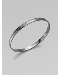 Gurhan | Metallic Midnight Blackened Sterling Silver Bangle Bracelet | Lyst