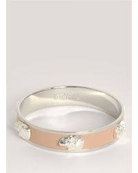 Alexander McQueen | Pink 3d Enamel Skull Bangle | Lyst