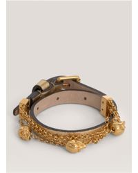 Alexander McQueen | Metallic Double Wrap Chain Bracelet | Lyst
