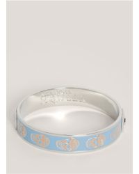 Alexander McQueen | Blue Enamel Skull Bangle | Lyst
