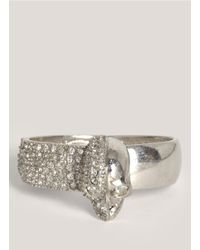 Alexander McQueen | Metallic Two-faced Skull Cuff Bracelet | Lyst