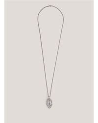 Alexander McQueen | Metallic Twofaced Skull Necklace | Lyst
