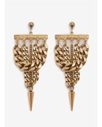 Ela Stone | Metallic Spike-drop Chain Earrings | Lyst