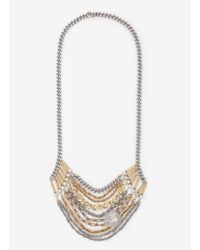 Ela Stone | Multicolor 'alexander' Multi-strand Chain Necklace | Lyst
