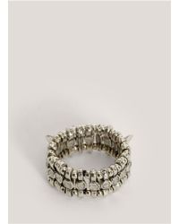Philippe Audibert | Metallic Spike And Crystal Ring | Lyst