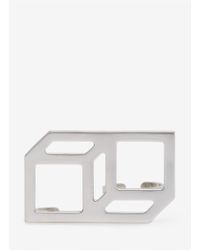 Pierre Hardy | Metallic Cube Two-finger Ring | Lyst