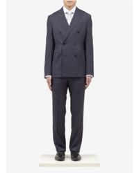 Armani | Gray Houndstooth Jacquard Silk Tie for Men | Lyst