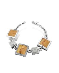 Alviero Martini 1A Classe | Metallic 1A Prima Classe - Square Link Bracelet for Men | Lyst