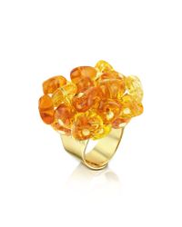 Antica Murrina - Metallic Rubik Murano Glass Drops Ring - Lyst