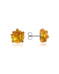 Antica Murrina | Metallic Tiffany Murano Glass Bead Earrings | Lyst