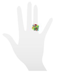 Antica Murrina | Gray Rubik Murano Glass Drops Ring | Lyst