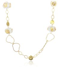 Antica Murrina - Metallic Eldorado Murano Glass Stone Chain Necklace - Lyst