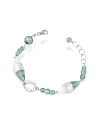 Antica Murrina | Metallic Liberty Murano Glass Bead Sterling Silver Bracelet | Lyst