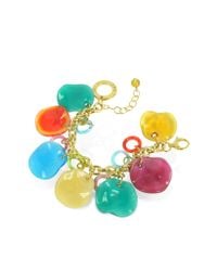 Antica Murrina | Multicolor Shiva - Murano Glass Charm Bracelet | Lyst