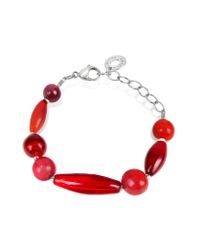 Antica Murrina - Red Lana Murano Glass Bead Bracelet - Lyst