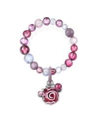 Antica Murrina - Red Mignon Murano Glass Charm Bracelet - Lyst