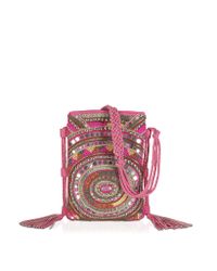 Antik Batik - Pink Leather Mirror Shoulder Bag - Lyst