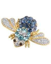 AZ Collection - Metallic Beetle Brooch - Lyst