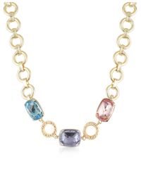 AZ Collection - Metallic Gold-plated Choker - Lyst