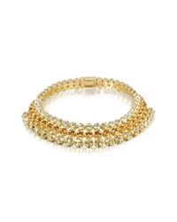 AZ Collection | Metallic Three-tone Choker | Lyst