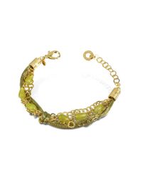 Daco Milano - Multicolor Jade Multi-strand Sterling Silver Lace Bracelet - Lyst