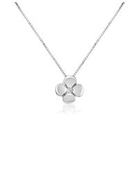 FORZIERI - Metallic 0.15 Ct Diamond Flower Pendant 18k Gold Necklace - Lyst