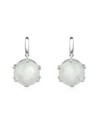 Mia & Beverly - Metallic Spectrolite And Diamond 18k Gold Earrings - Lyst