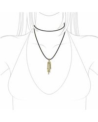 Orlando Orlandini - Metallic Flirt - 18k Gold Drop Pendant W/ Diamond - Lyst