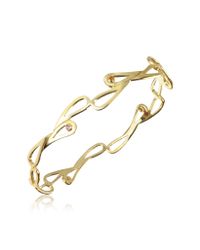 Sho London - Metallic Mari Splash Silver Vermeil Bangle - Lyst