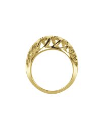 Sho London - Metallic Silver Vermeil Mari Rush Ring - Lyst