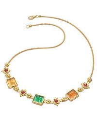 Tagliamonte - Metallic Classic Collection - 18k Gold And Ruby Necklace - Lyst