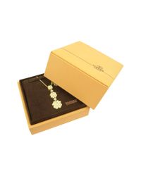 Torrini | Metallic Quadrifoglio Diamond Four-Leaf Clover 18K Gold Necklace | Lyst