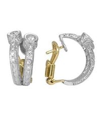 Torrini - Liu Collection - 18k White Gold And Diamond Earrings - Lyst