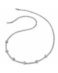 Torrini - Rondelle Moving Mini - White Gold And Diamond Necklace - Lyst