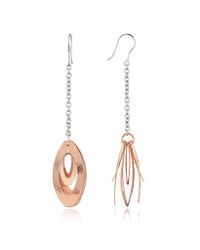 Zoppini - Metallic Bronze Collection - Oval Drops Dangle Earrings - Lyst