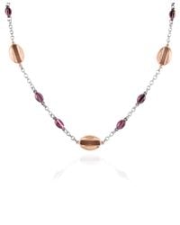 Zoppini - Coffee Collection - Brown & Gold Stainless Steel Chain Necklace - Lyst