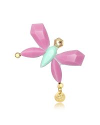 Patrizia Pepe - Pink Butterfly Pastel Brooch - Lyst