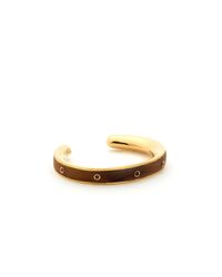 Maiyet | Metallic Signature Wide Bangle with Horn Inlay Quartz Stones | Lyst