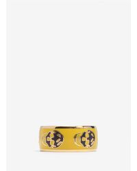Alexander McQueen | Yellow Enamel Skull Ring | Lyst