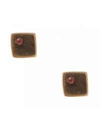 Arielle De Pinto | Metallic Custom Cube Studs Earrings | Lyst