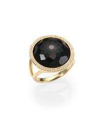 Ippolita | Metallic Lollipop Black Onyx, Diamond & 18K Yellow Gold Ring | Lyst