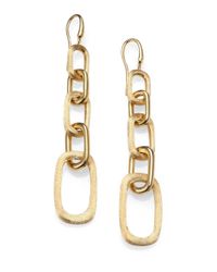Marco Bicego | Metallic Murano 18k Yellow Gold Graduated Link Drop Earrings | Lyst